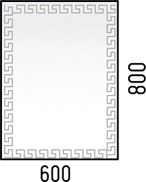 Corozo Зеркало Меандр 60x80 – фотография-5